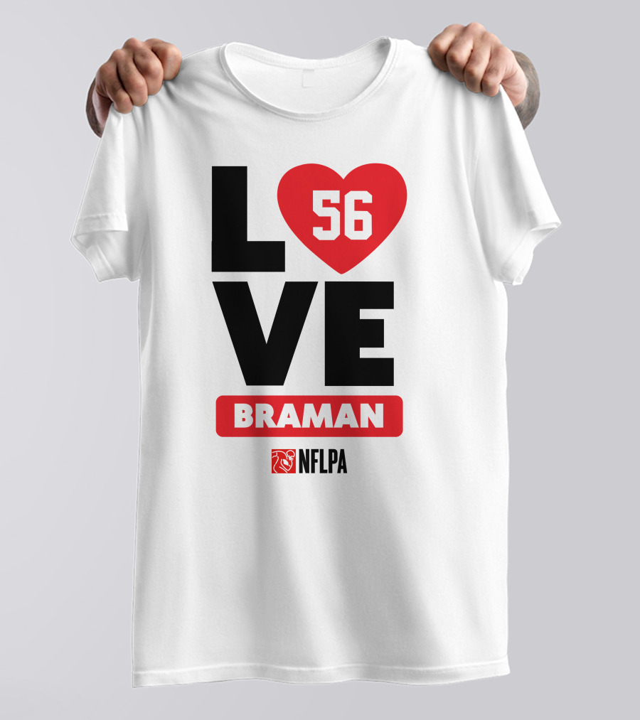 LOVE 56 BRAMAN NFLPA T-Shirt