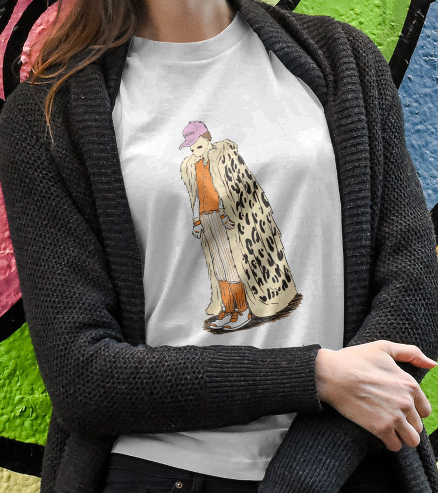 Daddy Leopard Cape Orange T-Shirt
