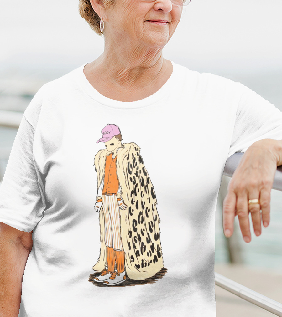 Daddy Leopard Cape Orange T-Shirt