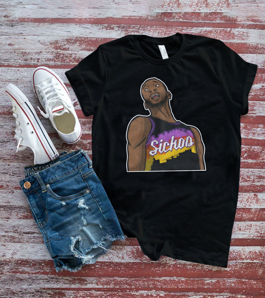 Sickos Retro Basketball Jersey Inspired Graphic T-Shirt