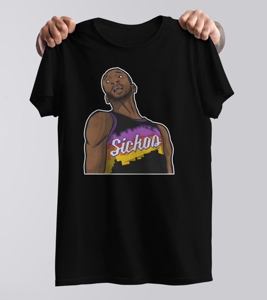 Sickos Retro Basketball Jersey Inspired Graphic T-Shirt