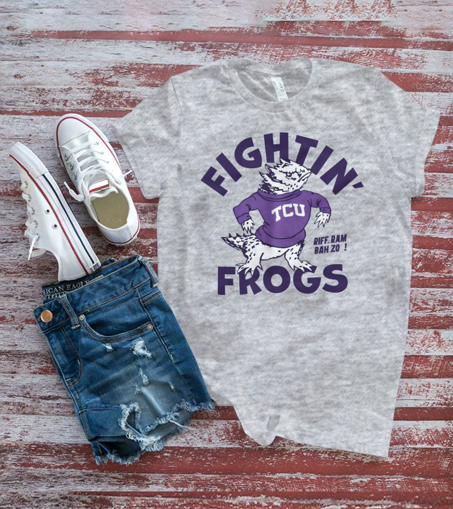 Fightin' Frogs TCU Riff Ram Bah Zo Vintage T-Shirt