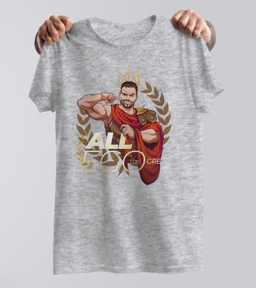 All Ego The Great Greek Warrior With Crown And Laurel Wreath T-Shirt