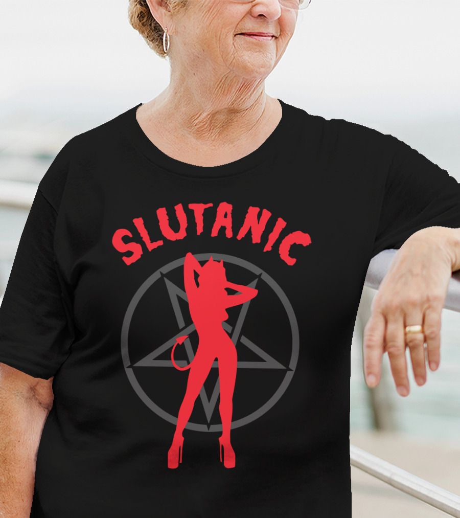 Shirtsthtgohard Shop Slutanic Devil Pentagram T-Shirt