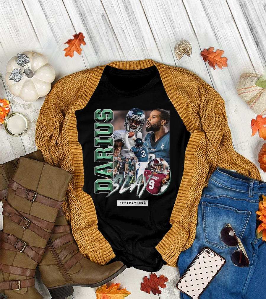 Darius Slay Dreamathon NFL Eagles Football Montage T-Shirt