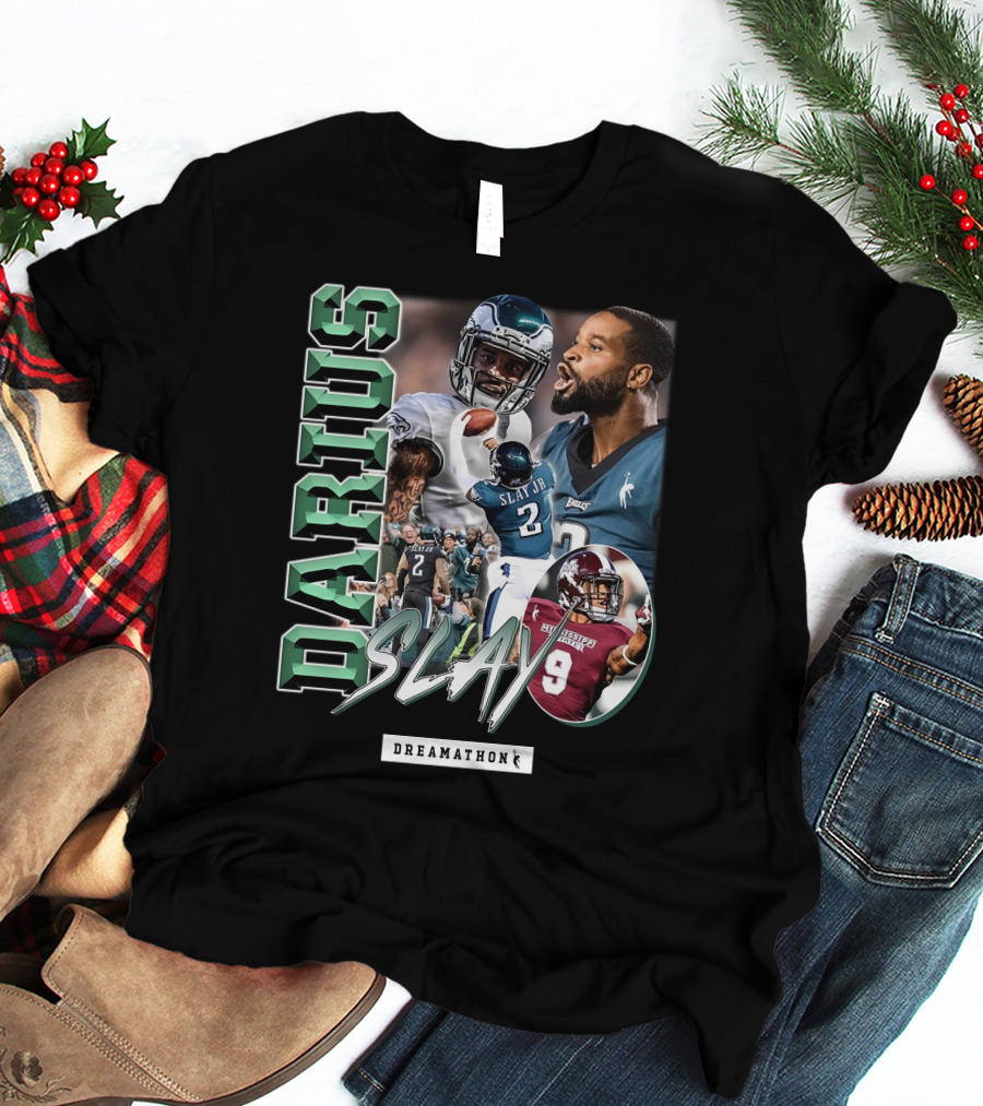Darius Slay Dreamathon NFL Eagles Football Montage T-Shirt