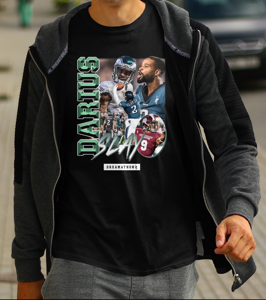 Darius Slay Dreamathon NFL Eagles Football Montage T-Shirt