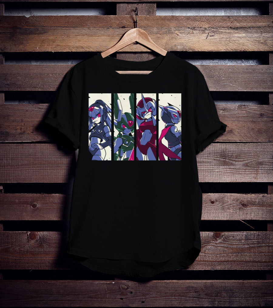 Mega Man Zero Four Guardians Characters T-Shirt