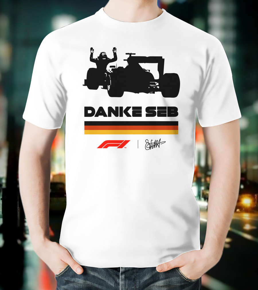 RunWithSeb Danke Seb F1 Formula One T-Shirt