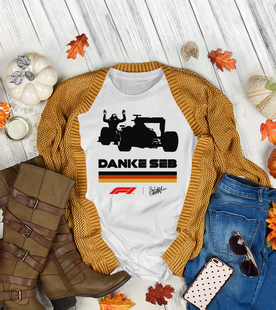 RunWithSeb Danke Seb F1 Formula One T-Shirt