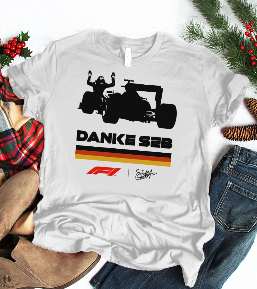 RunWithSeb Danke Seb F1 Formula One T-Shirt