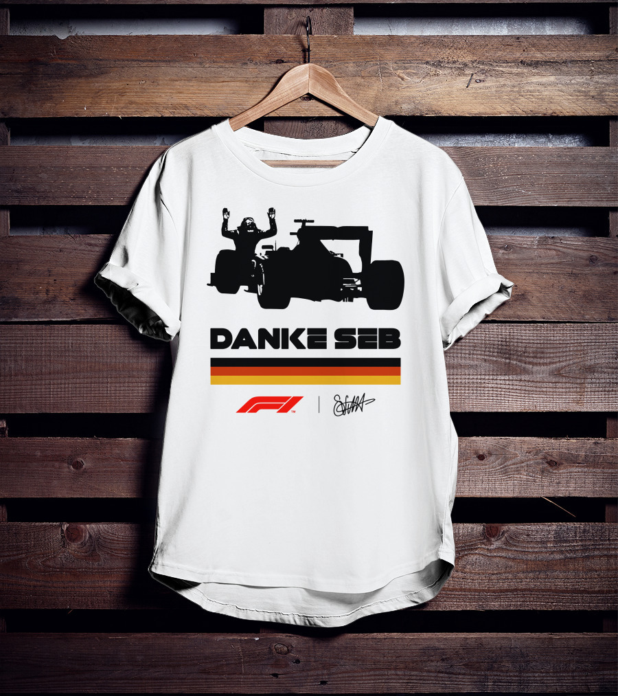 RunWithSeb Danke Seb F1 Formula One T-Shirt