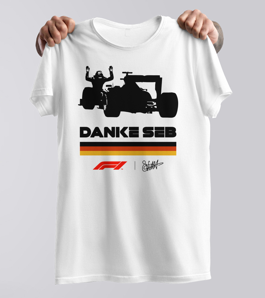 RunWithSeb Danke Seb F1 Formula One T-Shirt