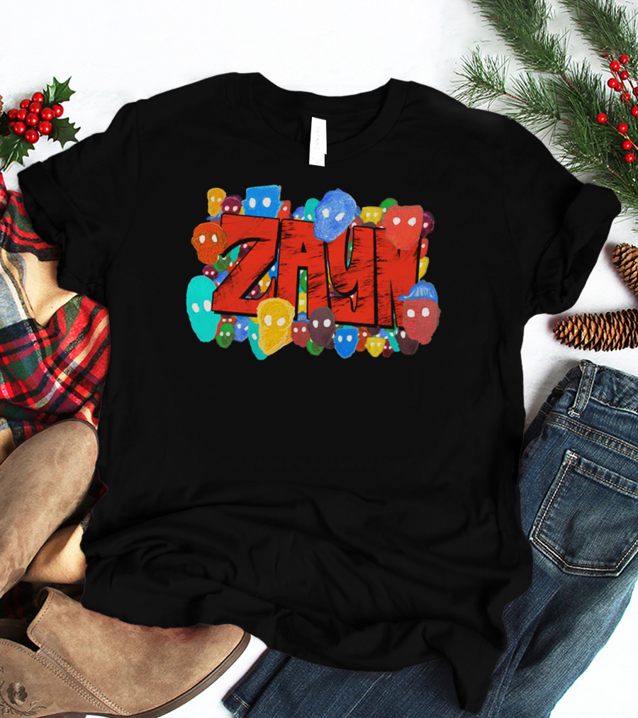 Zayn Colorful Faces Graphic Zayn Malik Store T-Shirt