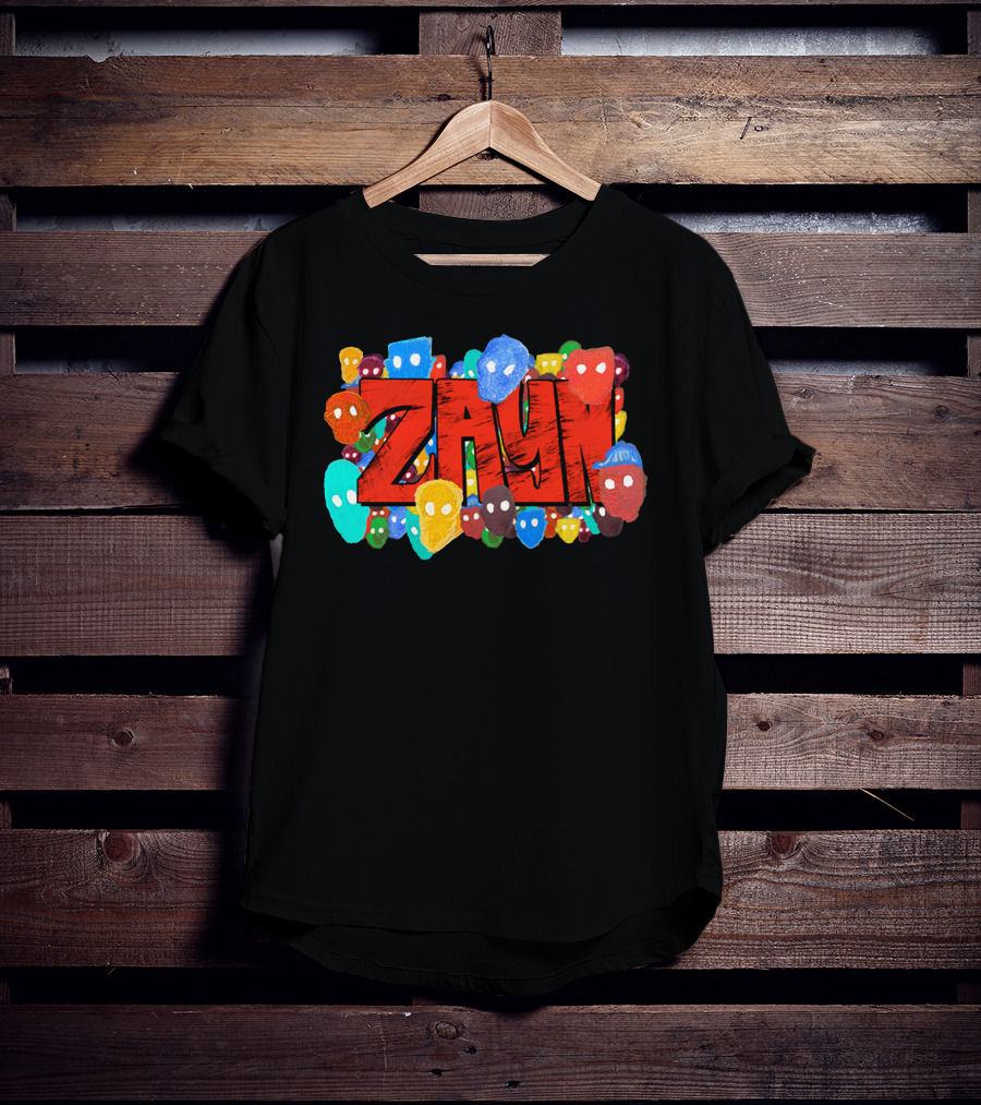 Zayn Colorful Faces Graphic Zayn Malik Store T-Shirt