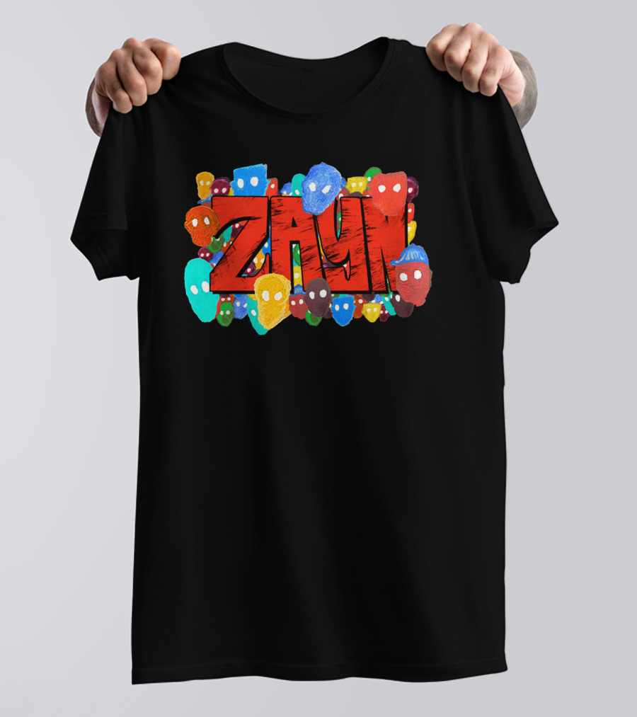Zayn Colorful Faces Graphic Zayn Malik Store T-Shirt