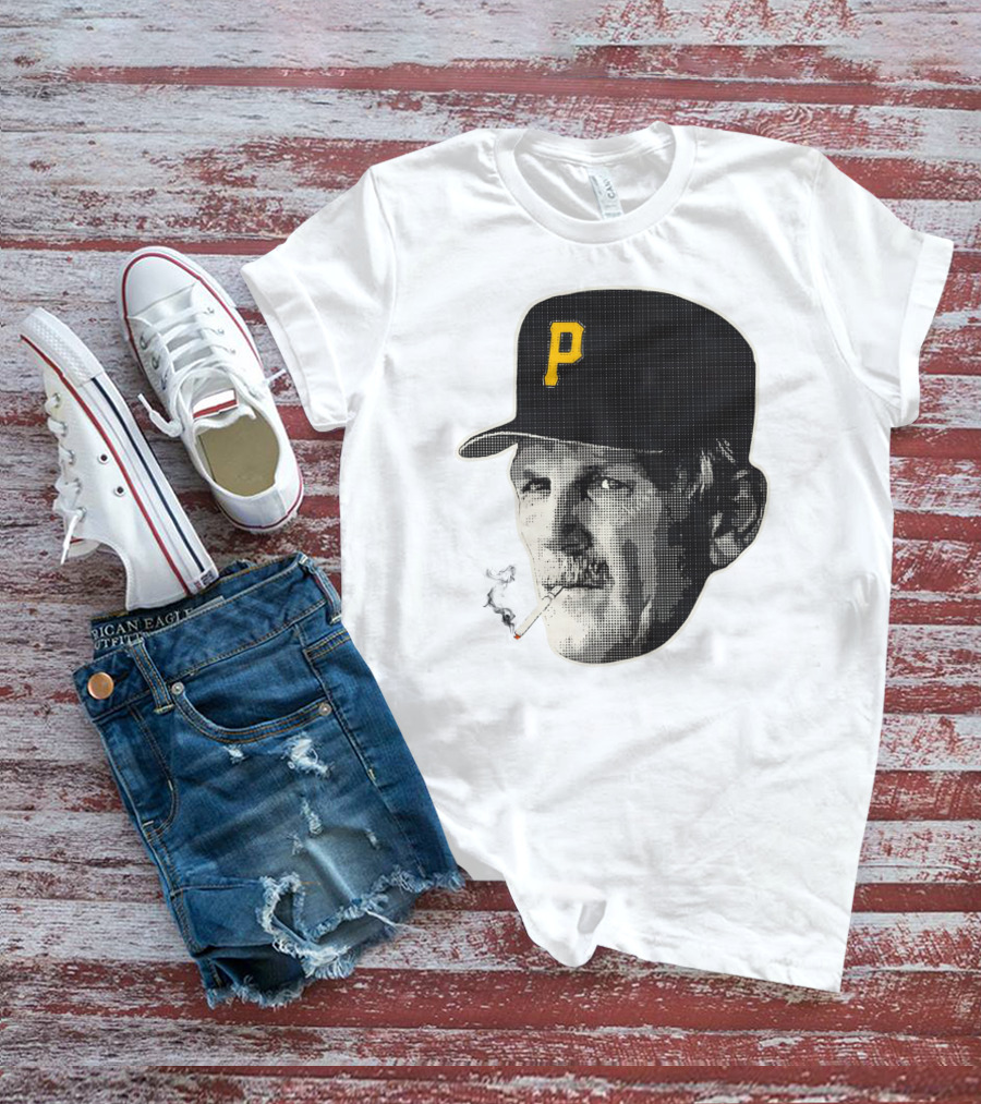Jimmy Leyland Smoking Pittsburgh Baseball Hat With Cigarette T-Shirt