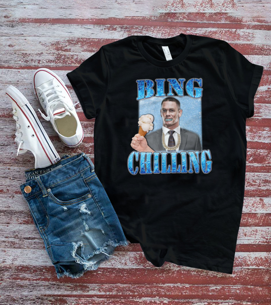 Hard Merch Bing Chilling Ice Cream Suit John Cena T-Shirt