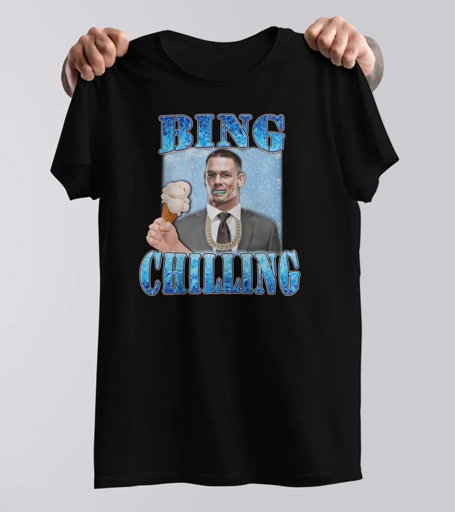 Hard Merch Bing Chilling Ice Cream Suit John Cena T-Shirt