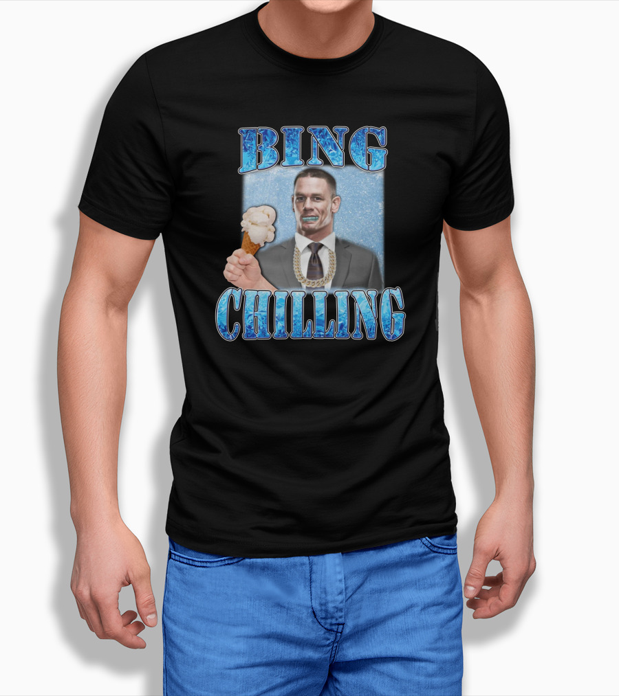 Hard Merch Bing Chilling Ice Cream Suit John Cena T-Shirt