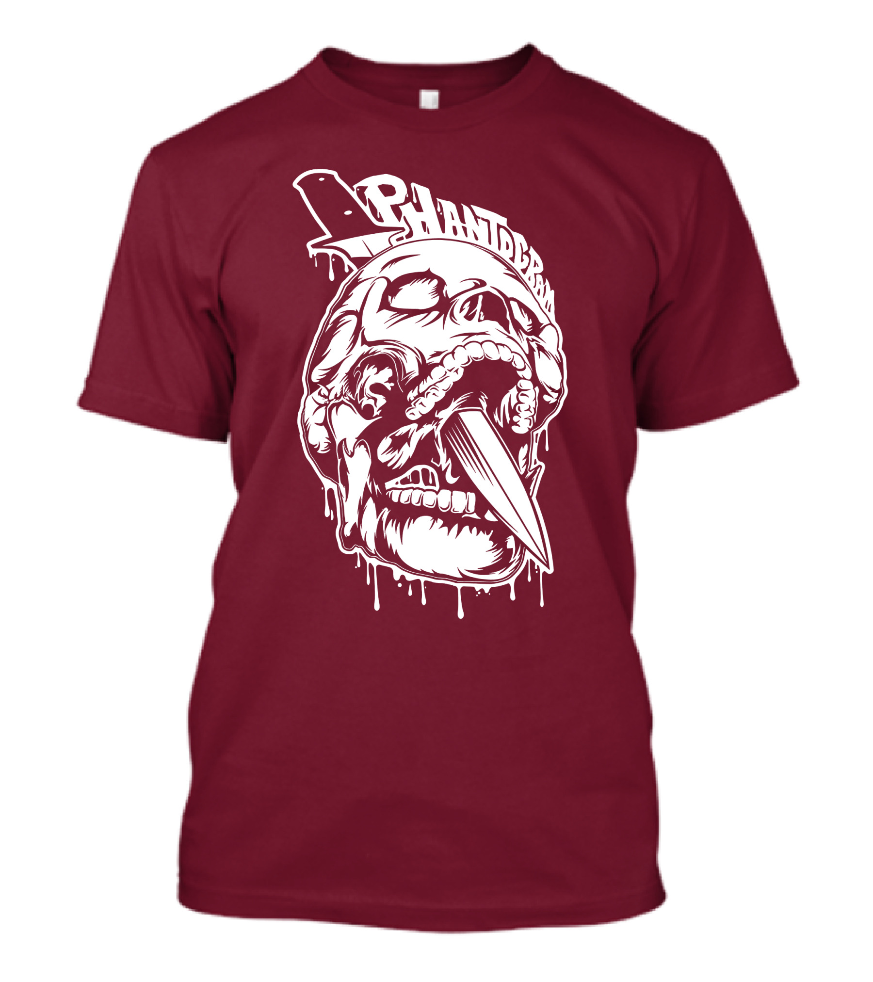 Phantogram Skull With Knife In Mouth T-Shirt
