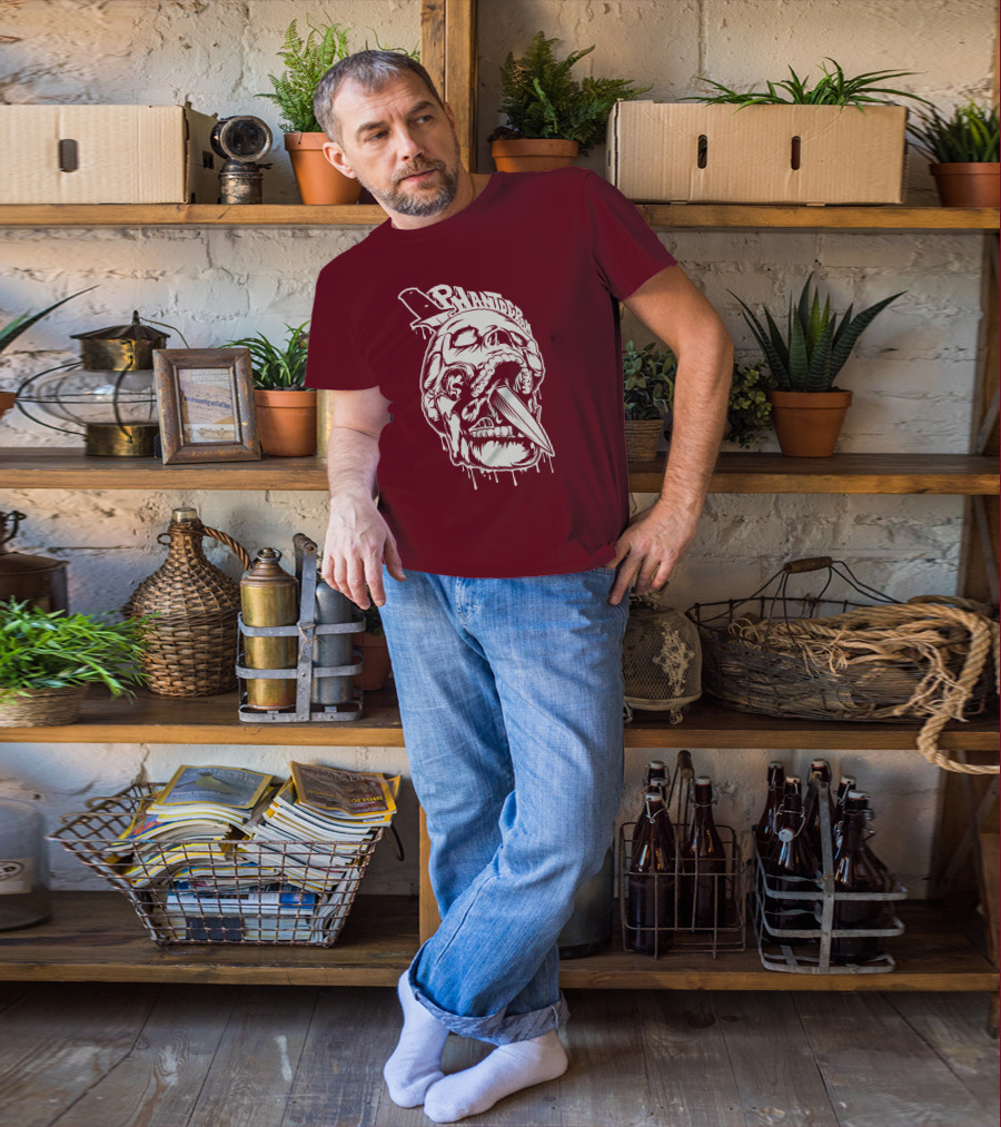 Phantogram Skull With Knife In Mouth T-Shirt