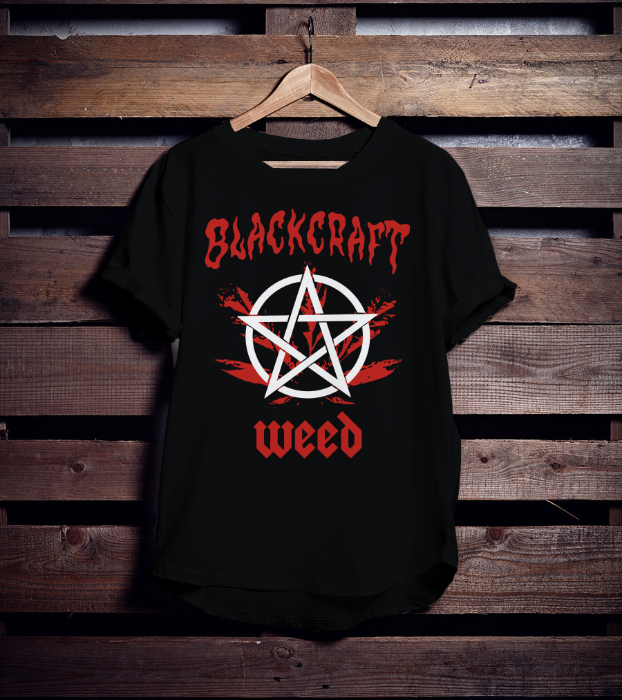 Blackcraft Weed Pentagram Leaf T-Shirt