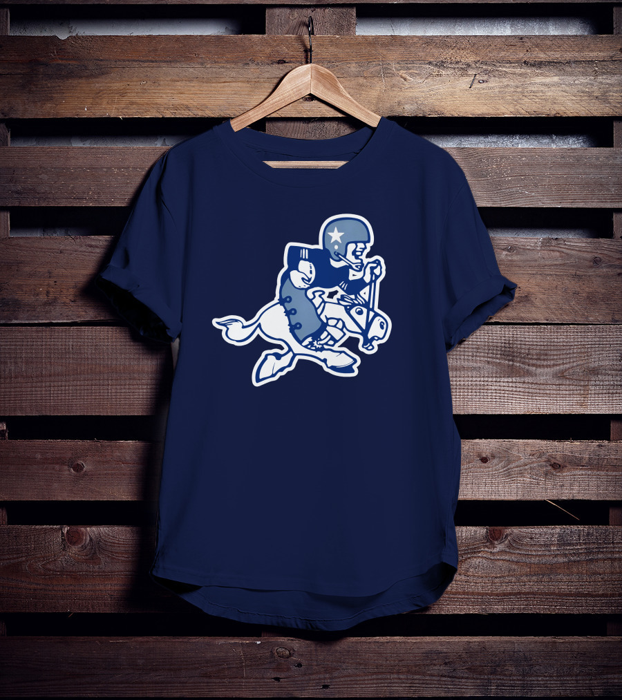 Dallas Cowboys Classic Throwback Fleece NFL Vintage Iconic Logo Navy Blue T-Shirt