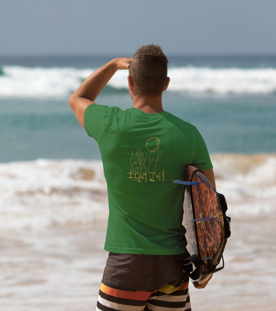 IDMTHY Out Now Drawing House Sun Scene T-Shirt