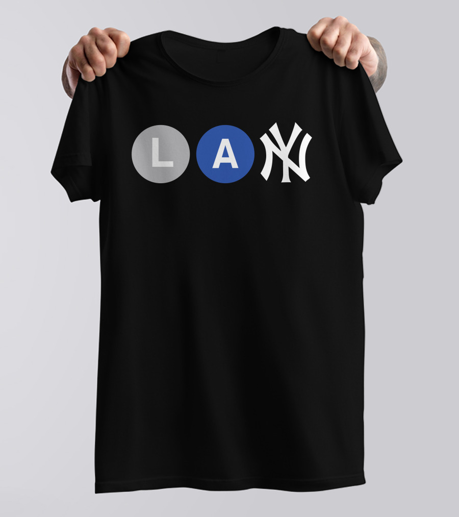 L-Train A-Train New York Yankees Iconic Subway Combination T-Shirt