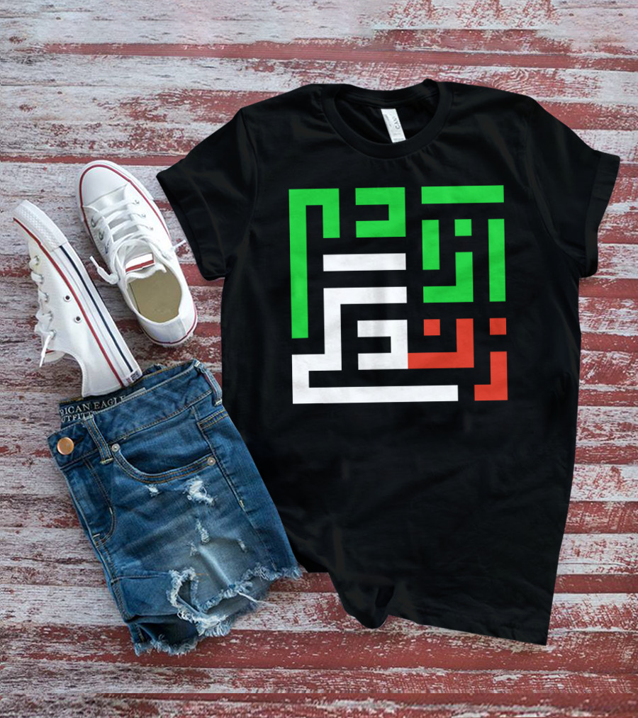 Women Life Freedom Mahsa Amini Arabic Kufic Calligraphy T-Shirt
