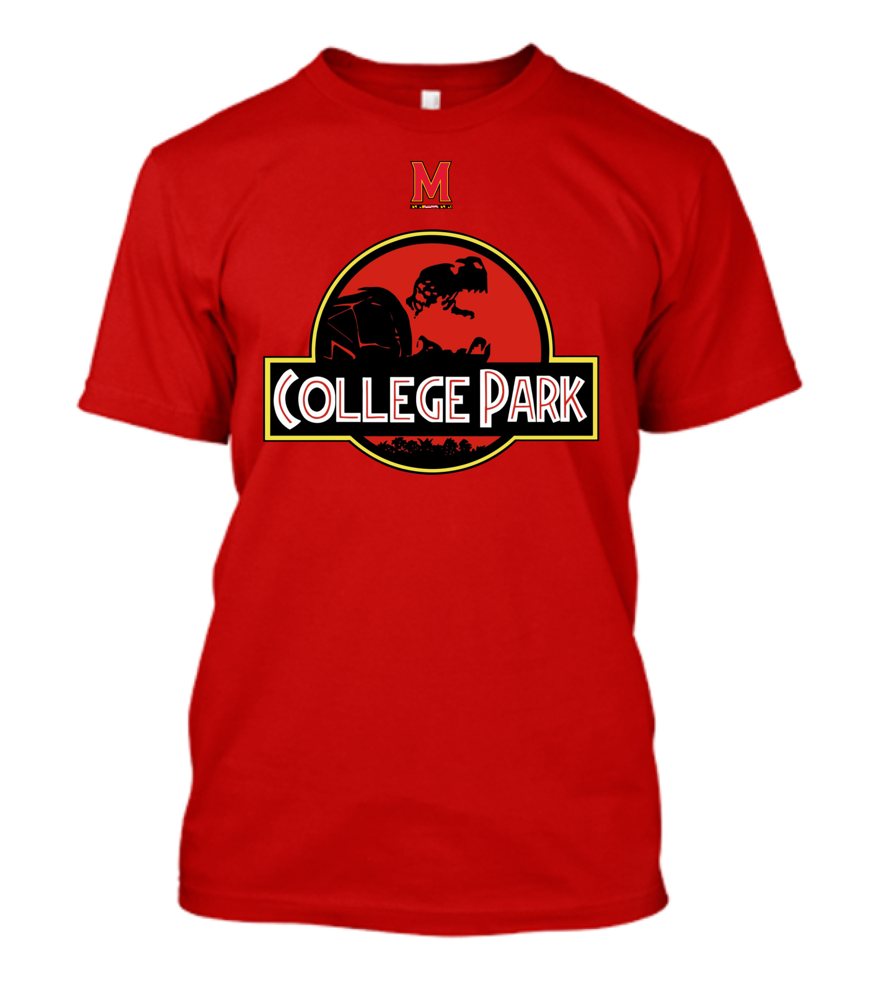 Maryland Terrapins Jurassic Park Inspired College Park T-Shirt