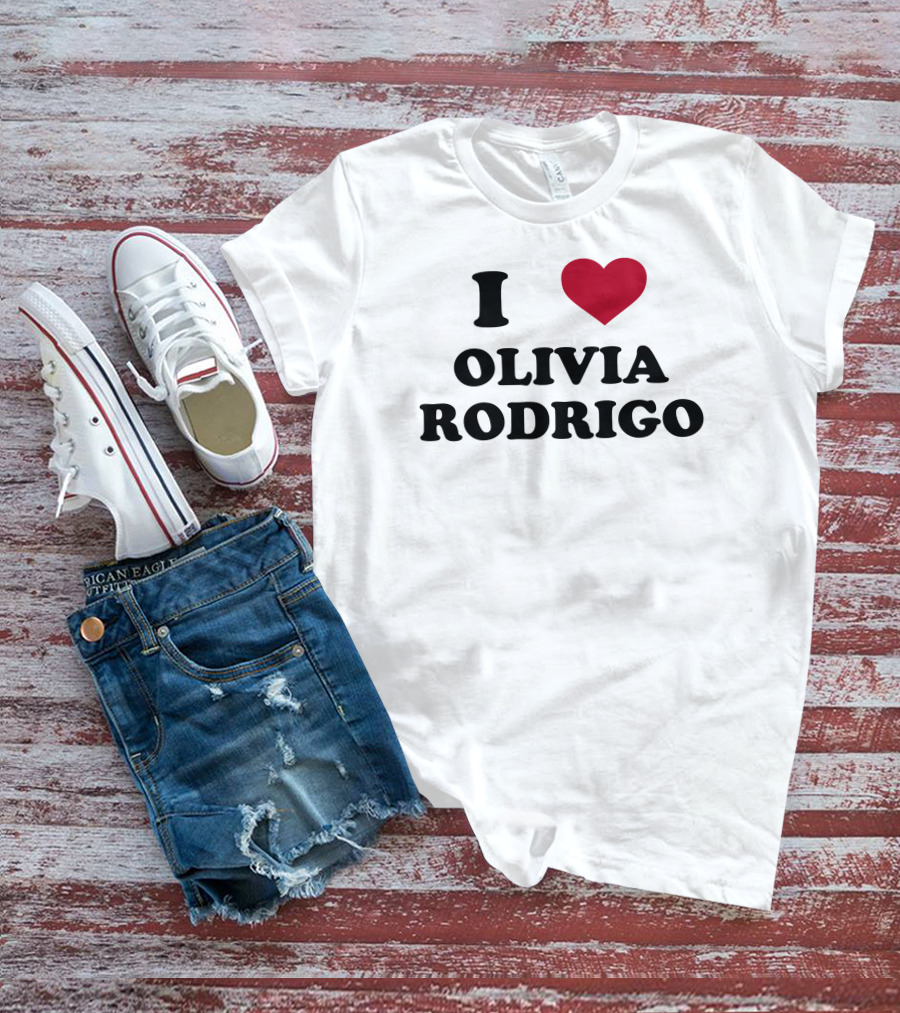 I Love Olivia Rodrigo Heart T-Shirt