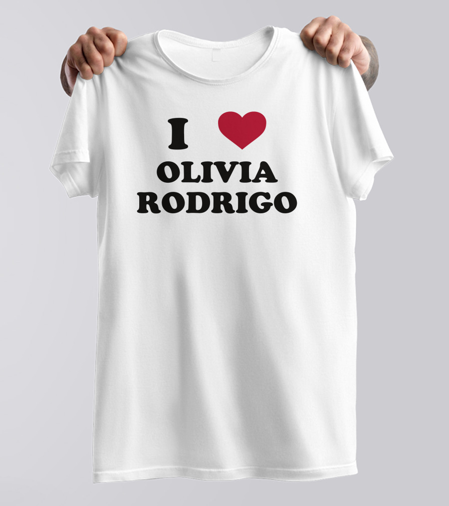 I Love Olivia Rodrigo Heart T-Shirt