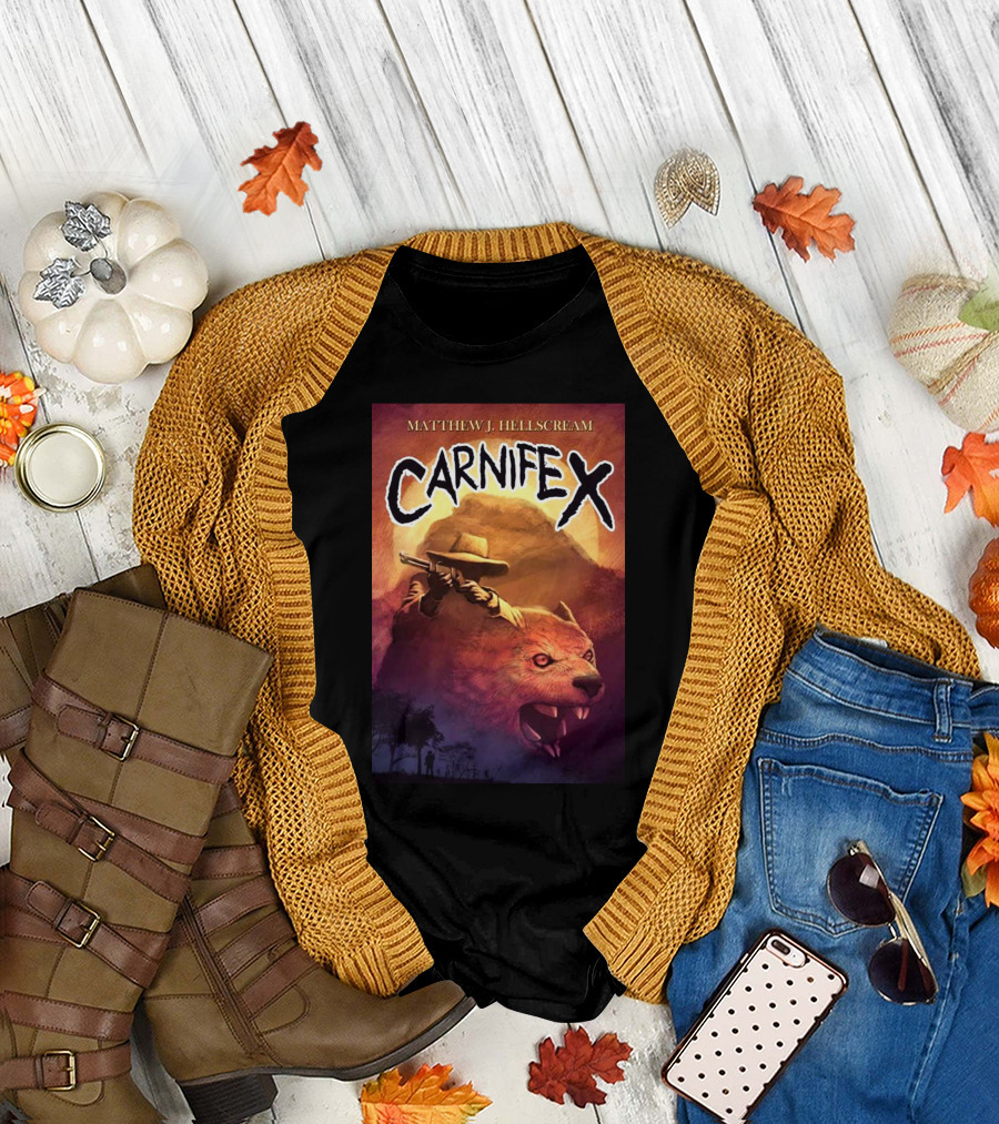 Matthew J Hellscream Carnifex Wild West Beast Hunter Adventure T-Shirt