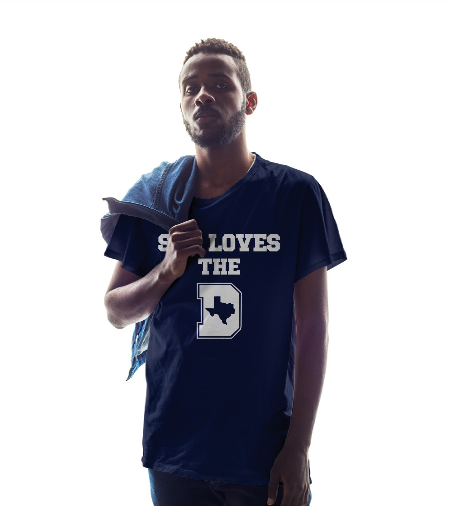 She Loves The Dallas Cowboys Texas Map And D T-Shirt