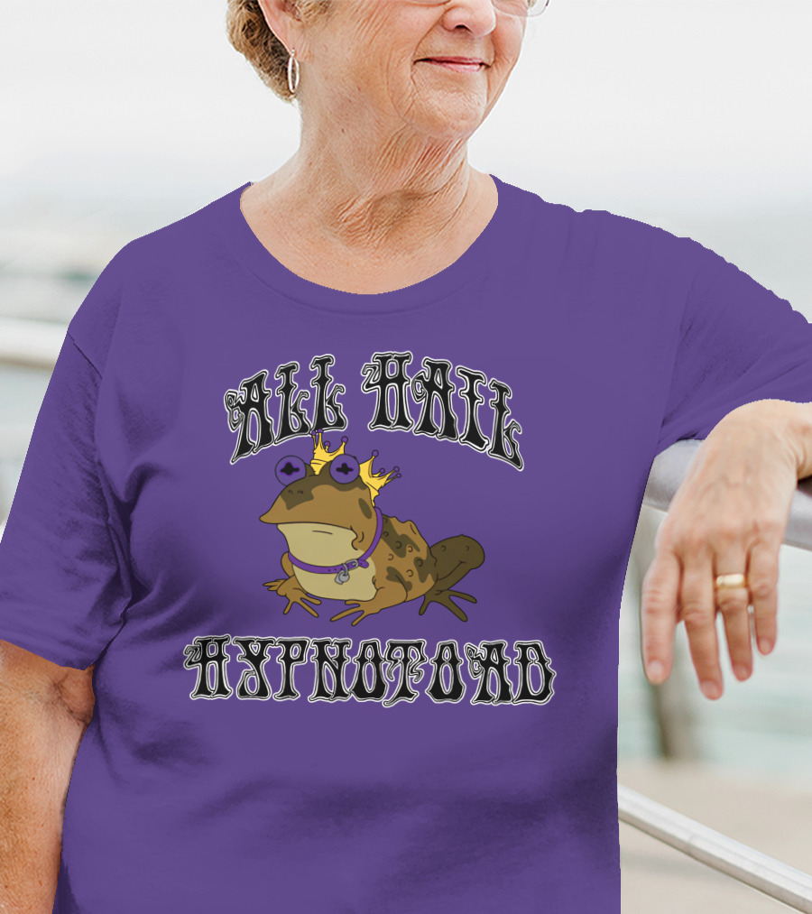 All Hail Hypnotoad Purple Crowned T-Shirt