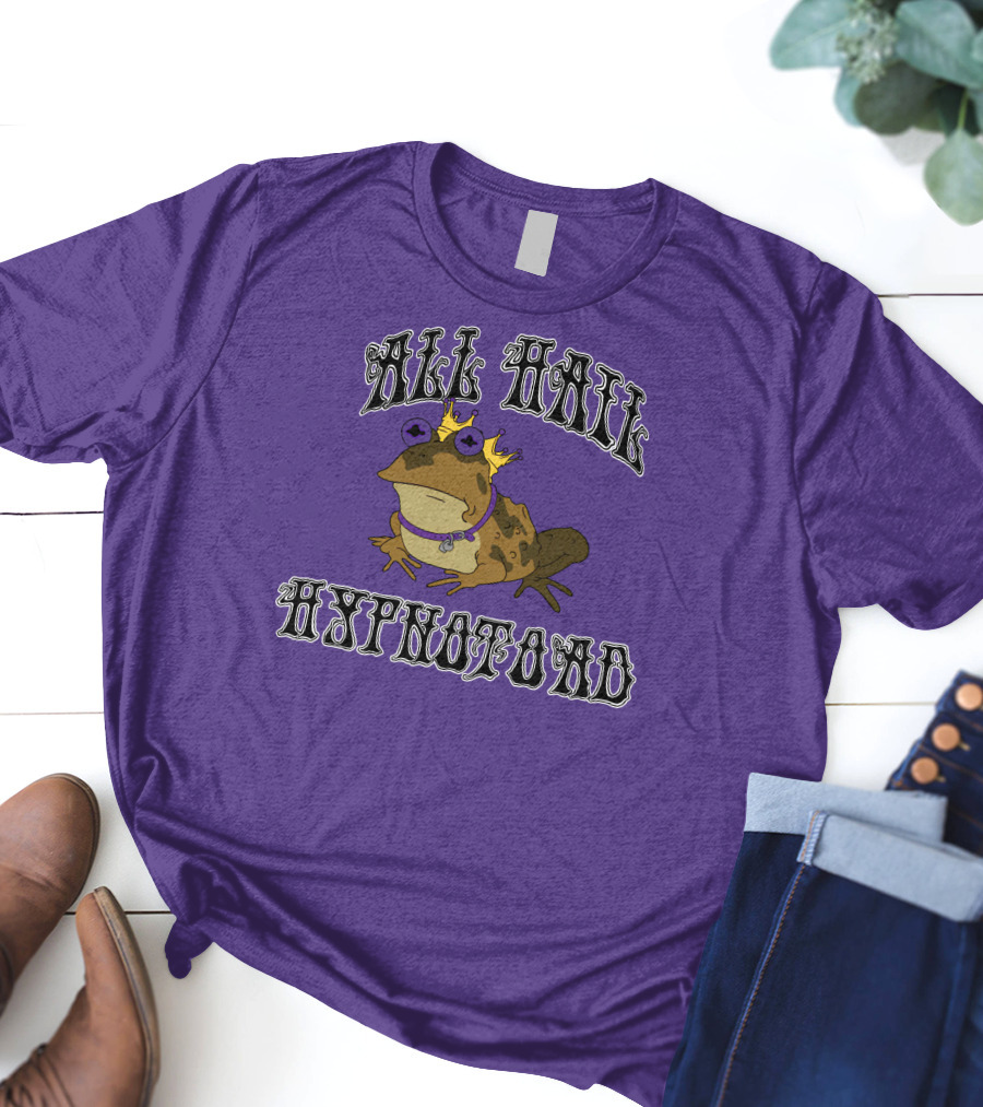 All Hail Hypnotoad Purple Crowned T-Shirt