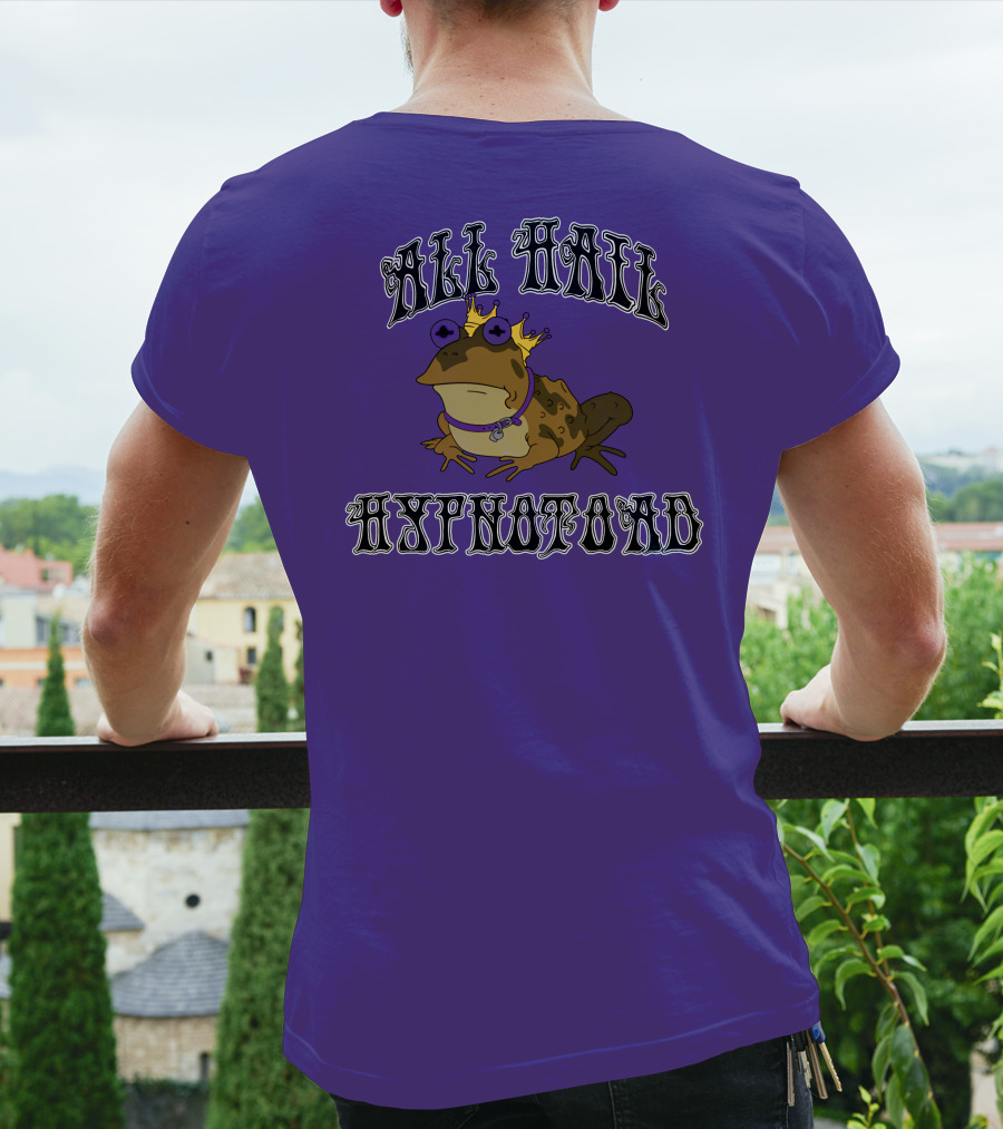 All Hail Hypnotoad Purple Crowned T-Shirt