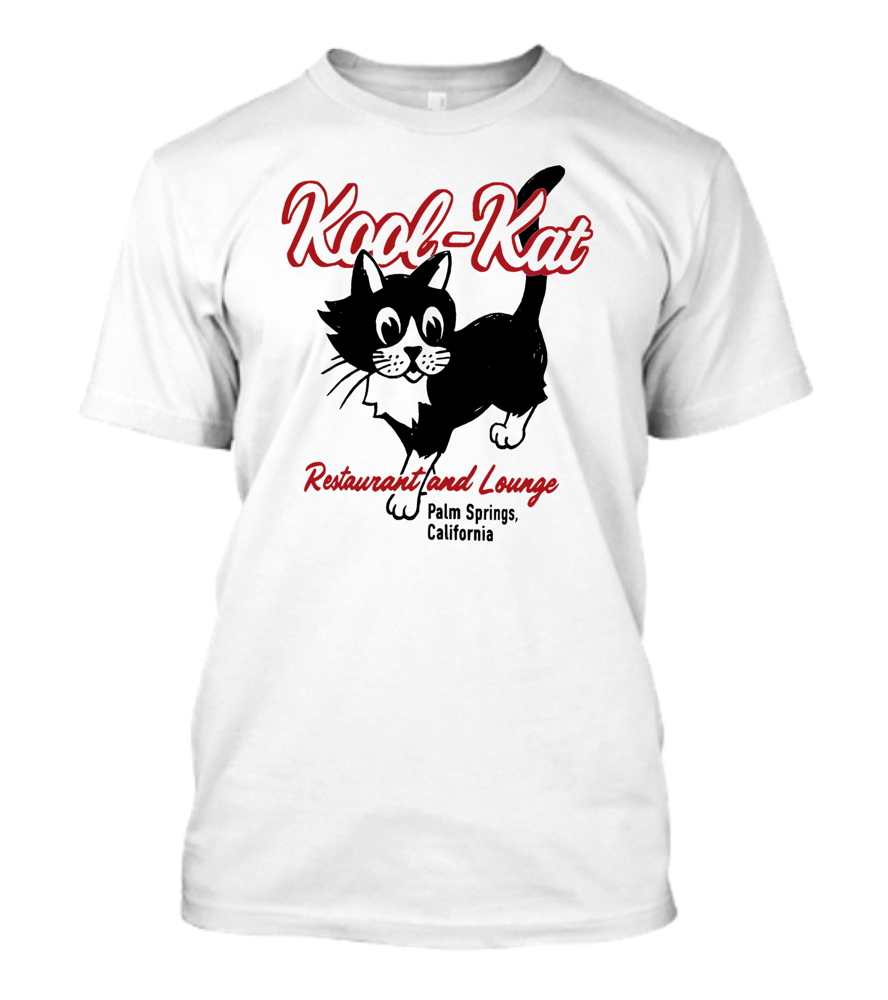 Kool-Kat Restaurant And Lounge Palm Springs California Playful Cat T-Shirt