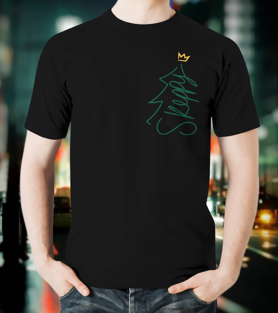 Skeppy Christmas Tree Crown Holiday T-Shirt