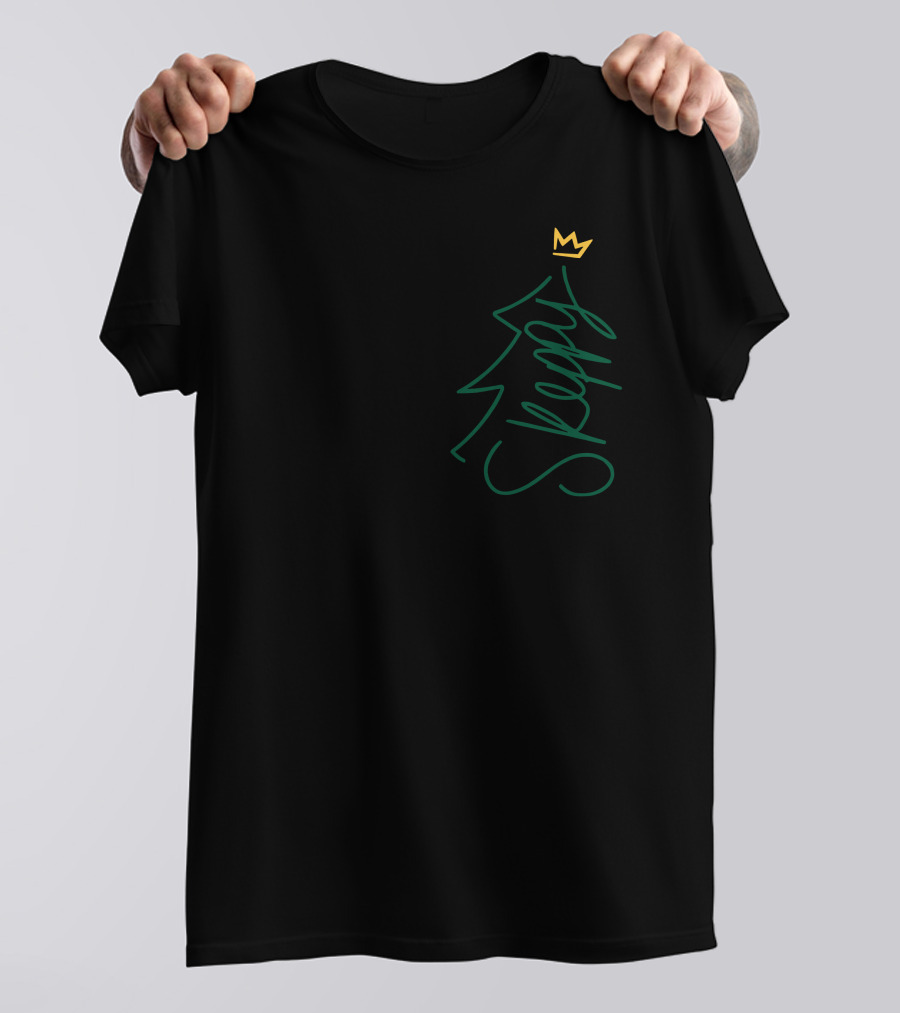 Skeppy Christmas Tree Crown Holiday T-Shirt
