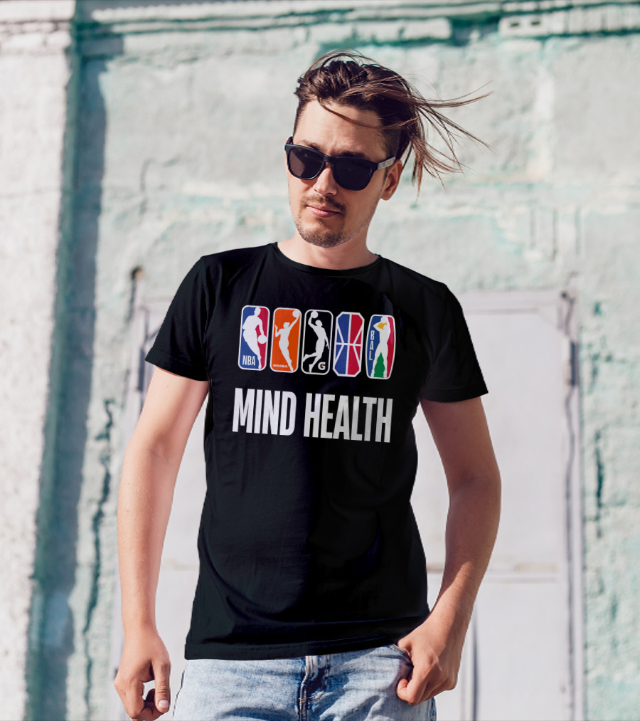 Mind Health NBA WNBA G League BAL T-Shirt