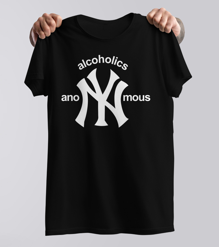 Ny Yankees Parody Alcoholics Anonymous T-Shirt