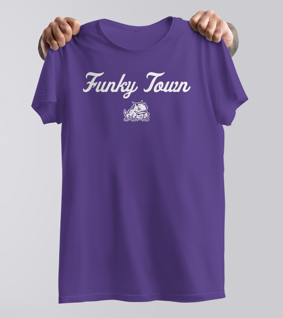 Funky Town TCU Horned Frogs Football Vintage Retro T-Shirt