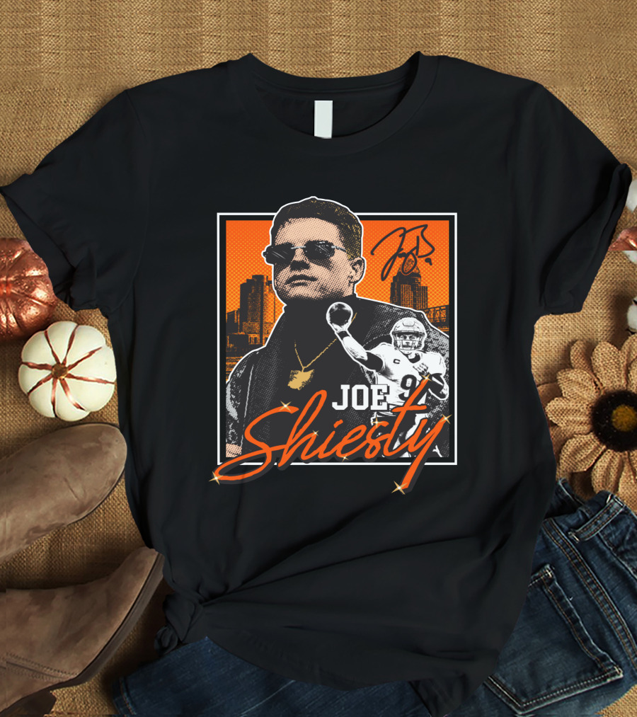 Joe Shiesty 9 Signature Urban Skyline Football T-Shirt
