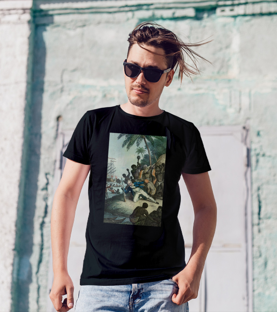 Hawaiians Killed Captain Cook Historic Encounter T-Shirt