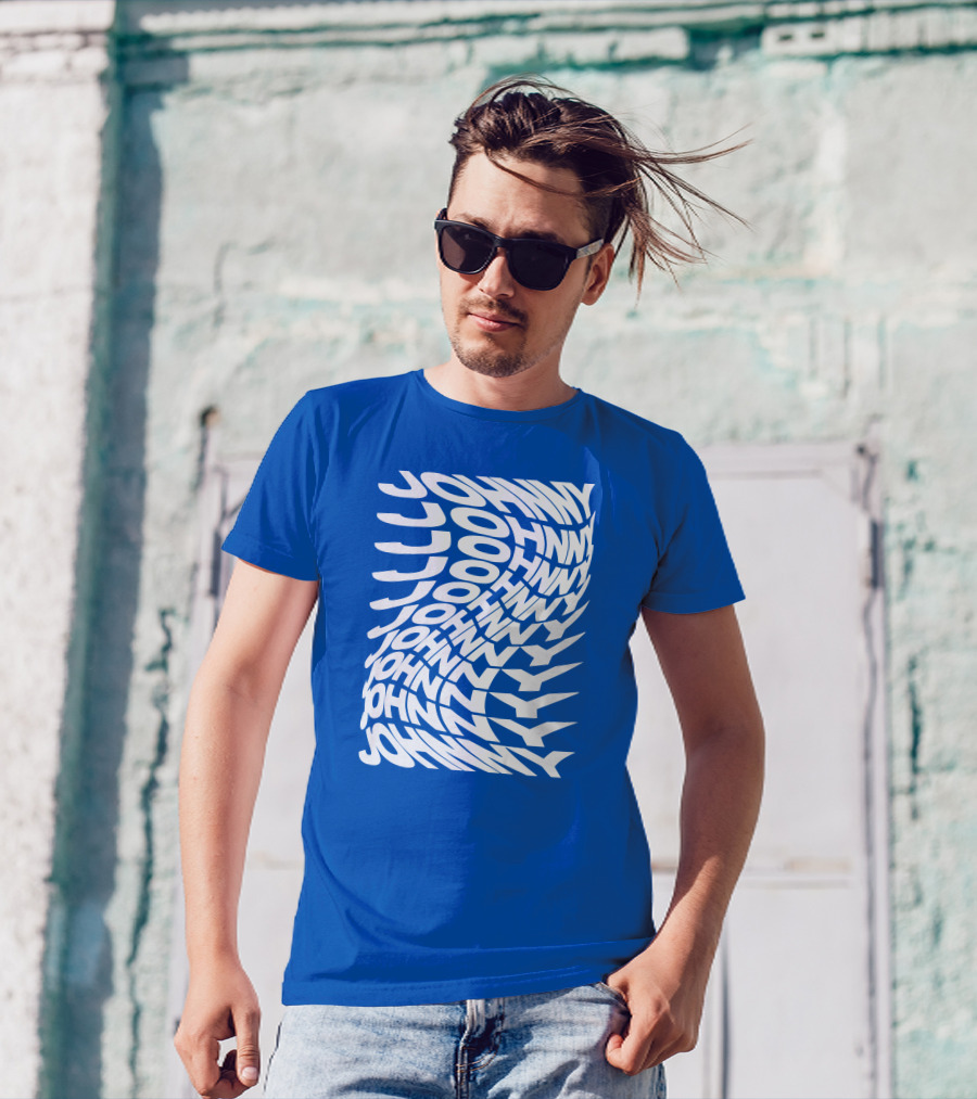 Johnny Orlando Johnny Optical Illusion Text T-Shirt
