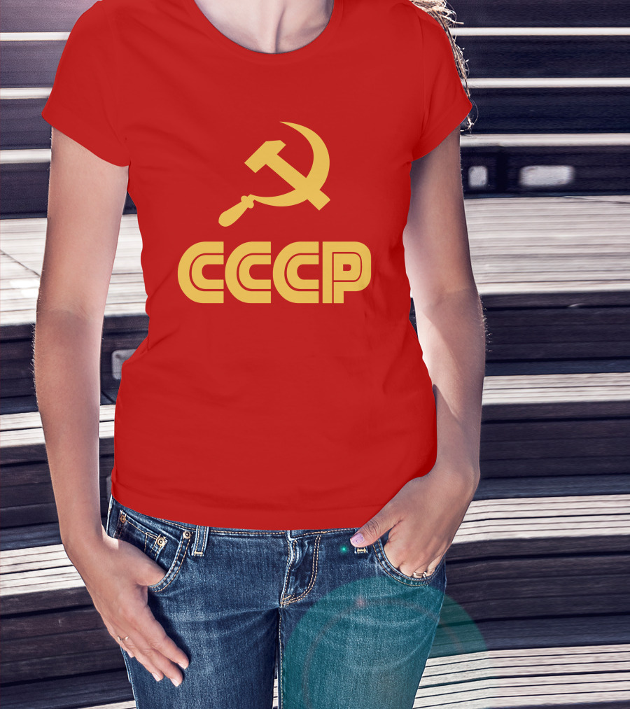 Schotthappens CCCP Soviet Hammer And Sickle Red T-Shirt
