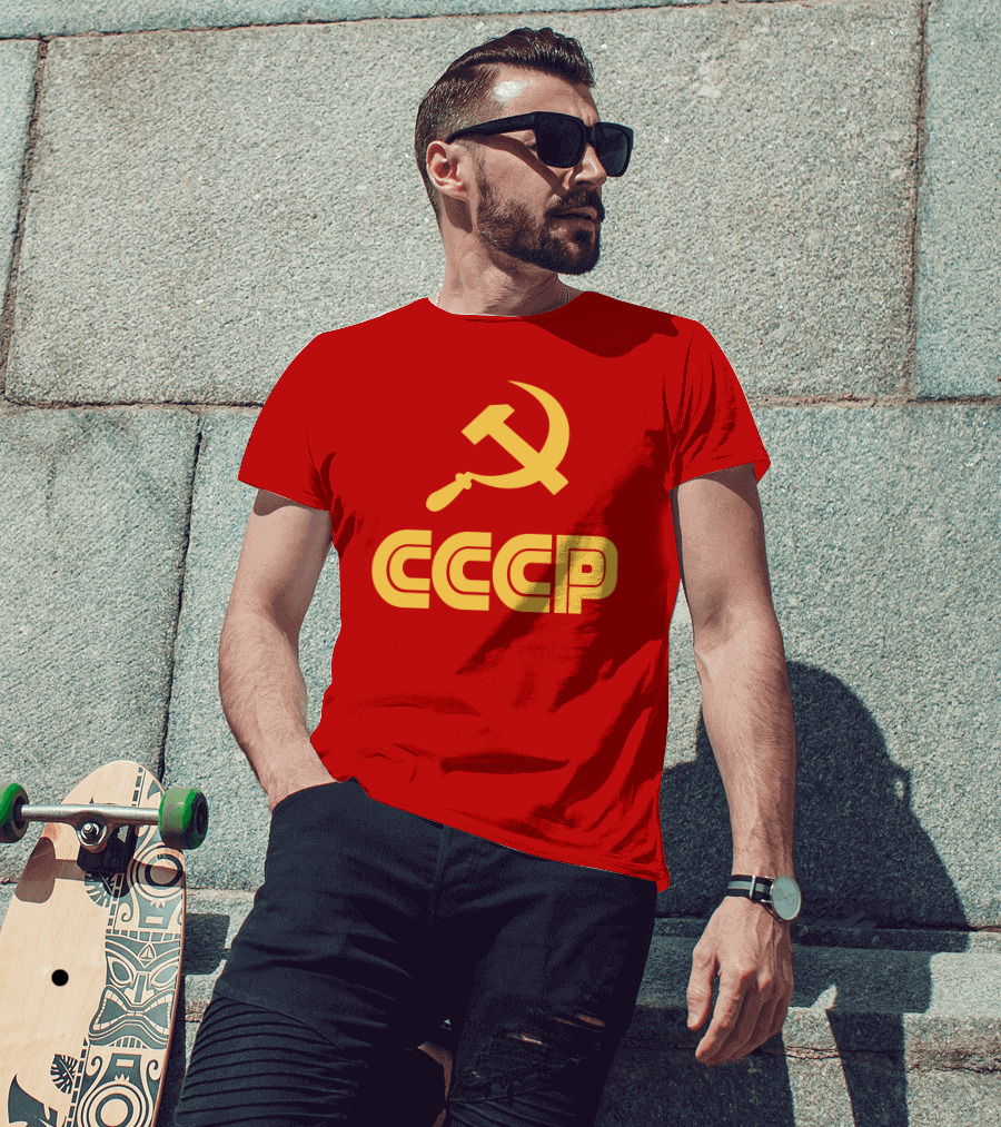 Schotthappens CCCP Soviet Hammer And Sickle Red T-Shirt